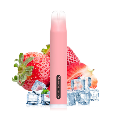 Pretty Slim Vaporizer Pen , STRAWBERRY ICE flavor , Flat mouth ,  5.0ml  3mg  Nic salt