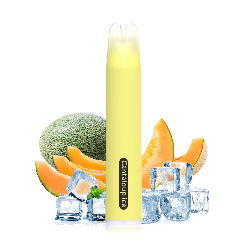 Vape Pre Filled Pods , CANTALOUPE ICE Flavor , 1500Puff Flat Mouth , 3% Nic Salt